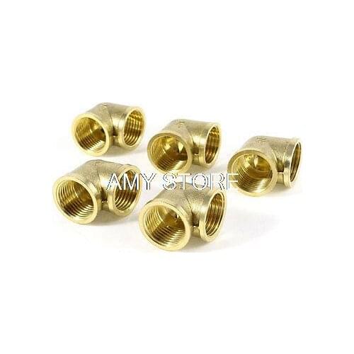 90 Degree Elbow 1/2" BSPT to 1/2"PT F/F Female Brass Pipe Fitting Coupling