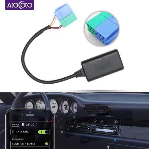 Car Bluetooth 5.0 Module AUX Cable Adapter for Porsche Becker Stereo Radio CD CDR 22 Host 6 8 Pins MINI ISO Connector Plug