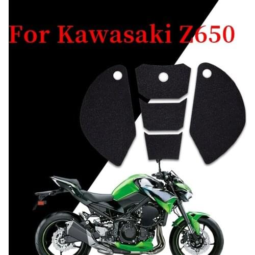 Motorcycle Fuel Tank Side Protector Pad Sticker Knee Tank Traction Pad Body Anti-scratch Decor Decal for Kawasaki Z650 Ninja650