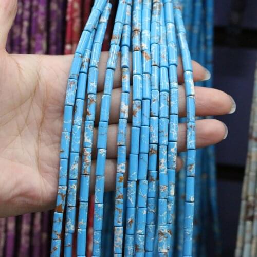Natural Stone Scattered bead Column shape agates crystal string Beads for Jewelry Making DIY Necklace Bracelet Accessories