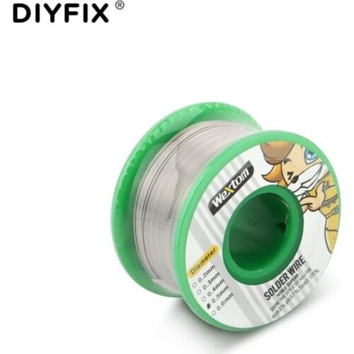 DIYFIX 1Roll 0.5mm 63/37 Flux 0.05% Soldering Wire Tin Lead Wire for iPhone CellPhone Chip Welding Maintenance Repair Tools Set