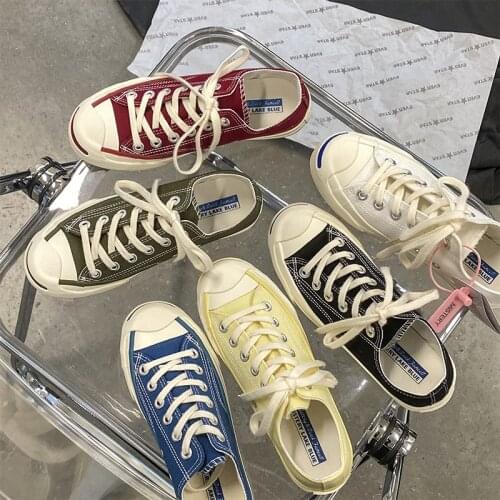 Canvas Fashion Shoes Woman 2021 Spring Summer New Color Women Casual Shoes Flats Canvas Women Platform Casual Shoes Sneakers