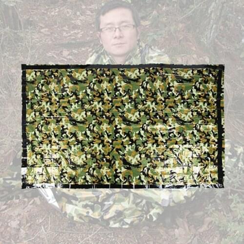 Compact Survival Sleeping Bag, Emergency Bag Rescuing Blanket Bushcraft Outdoor Camping and Hiking Reusable Blanket