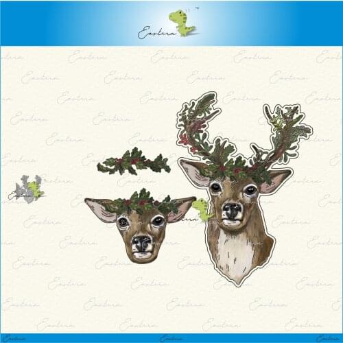 Reindeer metal cutting dies 2021 new diy molds Scrapbooking Paper Making die cuts crafts