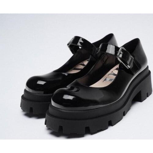 Student Shoes College Girl Student LOLITA Shoes JK Uniform Shoes PU Leather Heart-shaped Ankle-strap Mary Jane Shoes