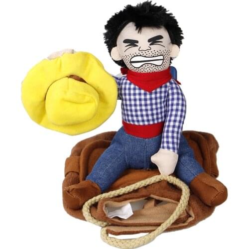 Clothe Dog Pet Novelty Halloween Knight Cowboy Costume Dressing up Jacket Coat Doll Funny French Bulldog Chihuahua Pug Clothing