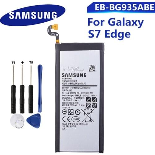 SAMSUNG Orginal EB-BG935ABE 3600mAh Battery for Samsung Galaxy S7 Edge SM-G935 G9350 G935F G935FD G935W8 G9350 Mobile Phone