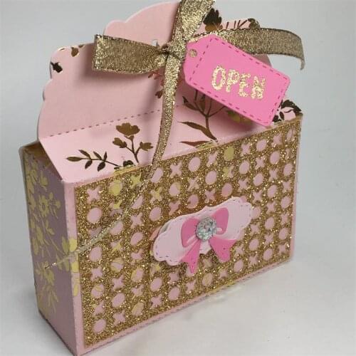 Hollow Box Metal Cutting Dies Stencils for DIY Scrapbooking/photo album Decorative Embossing DIY Paper Cards