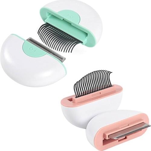 2 In 1 Pet Comb Hair Remover Hair Brush Shedding Massage Grooming Tool Double-headed Short&long-hair Pet Supplies For Dog Cat