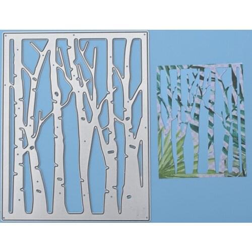 Forest Background Metal Cutting Die Stencils For DIY Scrapbooking Album Decorative Embossing Hand-on Paper Craft Cards