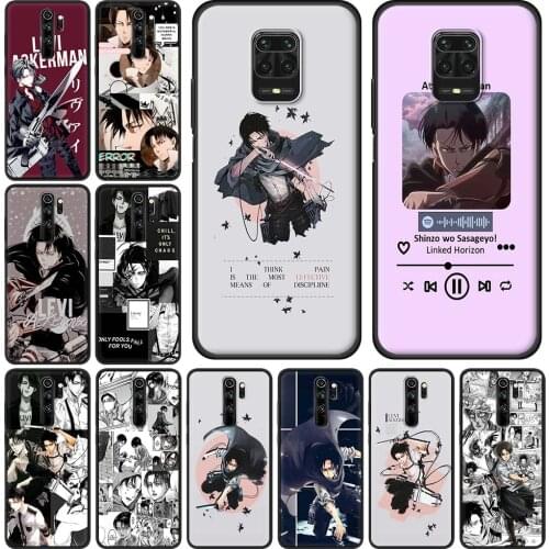 Anime Attack On Titan Silicone Phone Case For Redmi Note 9S 8 2021 9 Pro Max 7 8T 9T 8A 10 5G 9A 9C 9i Full Shell Cover Coque