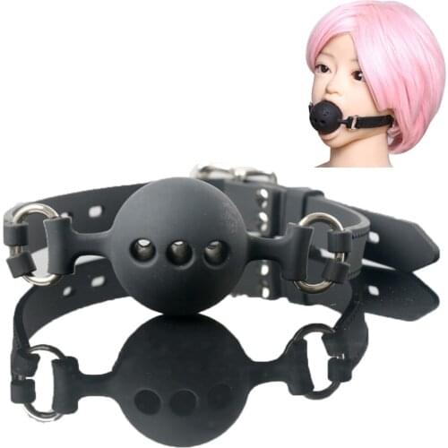 Silicone Open Mouth Gag For Woman Couples BDSM Slave Bondage Oral Fixation Anal Dildo Ass Plug Band Ball Gag Flirting Sextoys