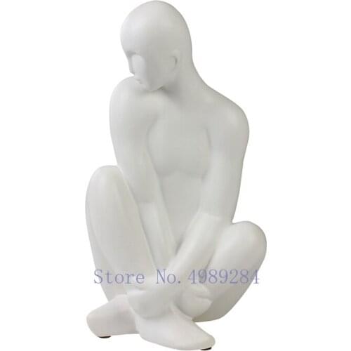 Nordic modern Creative art abstract character sculpture Decoration Home living room table study decoration accessories artwork