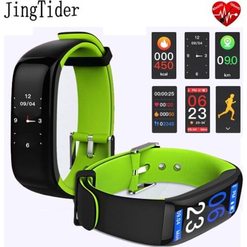 JingTider Color Display P1 Plus Smart Band Blood Pressure Heart Rate Monitor Smart Bracelet Waterproof IP67 For IOS Android