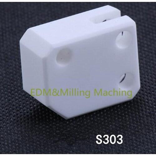 CNC EDM Wire Cut Machine S303 Lower Isolator Plate Ceramic 30X24X15mm For Sodick AQ Machine Service
