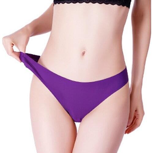 Womens Sports Tback G-string Panties 11 Color Ice Silk Sexy Antibacterial Cotton Crotch Underwear Thong Lingerie Women