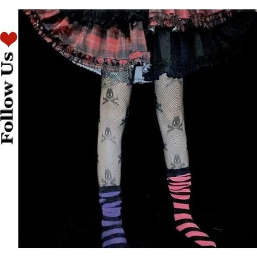 Dark Womens Tight Pantyhose Sexy 2021 Fashion Black Loli Breathable Bone Stockings Gothic Fishnet Girl Mesh Stockings