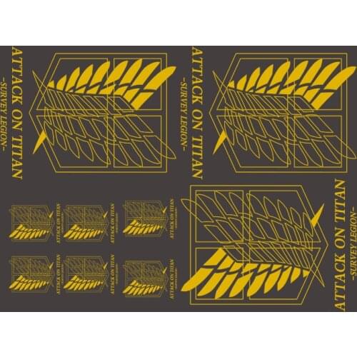 Iron on Hot Anime Attacking Giant Patch Golden wings of freedom for Clothing DIY T-shirt Jackets Vinyl Patches Stickers