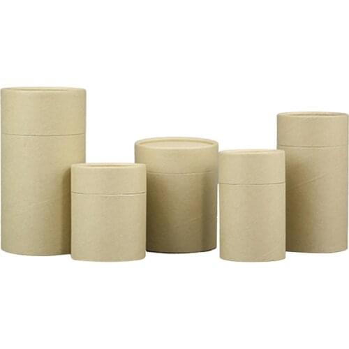 Xin Jia Yi Packaging Paper Box Leisure New Kraft Paper Round Tea Coffee Sugar Gift Paper Boxes Customized Sizes Free Tea Bag