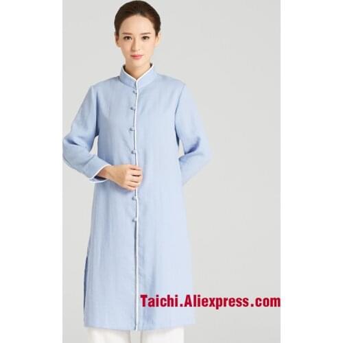 Martial art Tai chi long - sleeved practice clothing female wu shu performance suits