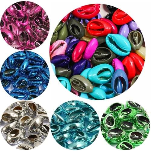 10Pcs Natural Shell Beads For Jewelry Making Loose Spacer Beads 16-20mm Oval DIY Women Earrings Bracelet Necklace Accessories