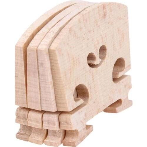 4PCS/Set Violin Bridges Fiddle Maple Wood for 4/4-3/4 1/2-1/8 Size Instrument Accessories Violin Strings Bridge Part Tools