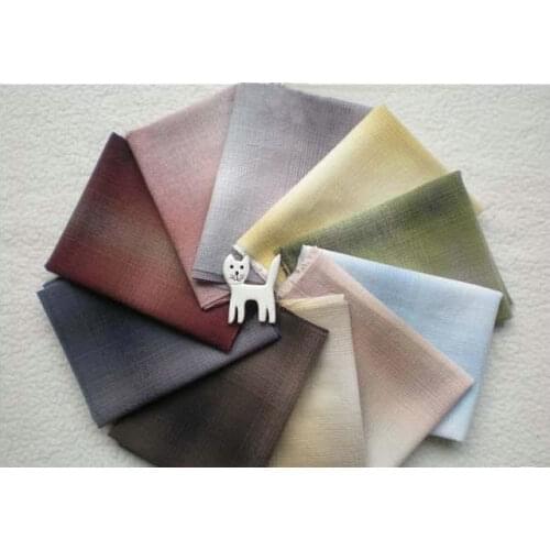 50*70cm JM gradient Based on 10 colors,yarn dye fabric Patchwork DIY Specialty fabric for patchwork quilts 4pcs/lot