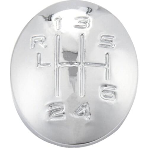 6 Speed Gear Shift Knob Cap Cover For Renault Clio Megane Scenic Twingo Chrome Plastic Auto Car Styling Auto Accessories