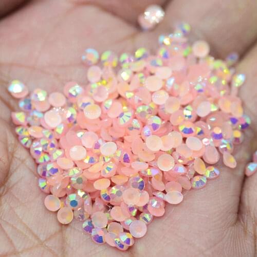 AB Light Pink Resin Jelly Flat Back Rhinestone For Diamond Painting,Bling Bling Garments,Nail Art Jewelry Making