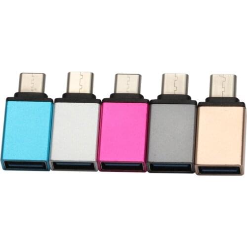 USB to Type-C usb-c otg USB Type C Male to USB 3.0 Female OTG Adapter for Macbook Chromebook Nokia Nexus ZUK OnePlus 100pcs/lot