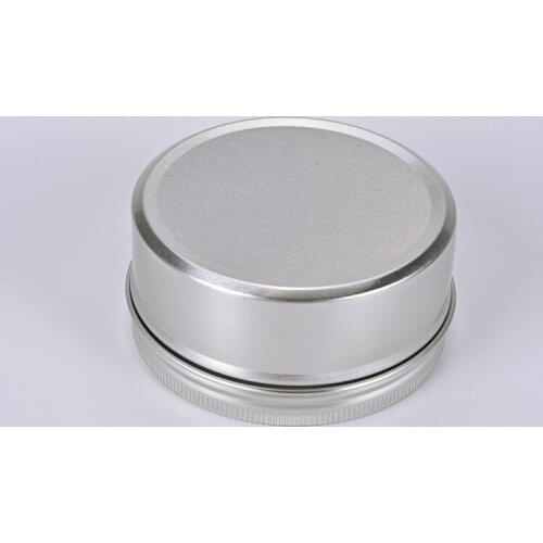 10/20PCS 100g Aluminum Round Empty Refillable Bottles Tin Cans Box Silver Cream Jar Pot Case Screw Thread Lid Lip Balm Container