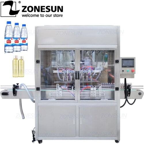 ZONESUN Automatic Pneumatic High Speed Beverage Production Line Perfume Beer water drink Milk Oil Filling Machine