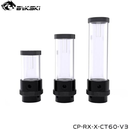 Bykski POM Black DDC PUMP Integrated Reservoir ,Max 3900RPM ,Multi Length ,Silent Pump,CP-RX-X-CT60-V3