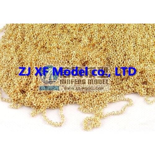 NIDALE model The ancient sail boat wooden model parts Gold pure copper anchor chain