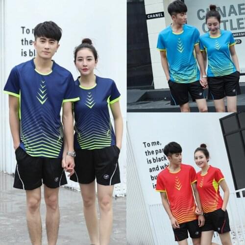 NEW Badminton Shirts China National Team Man Breathable T-shirt Quick Dry Gym exercise Table tennis Yoga Jersey shorts