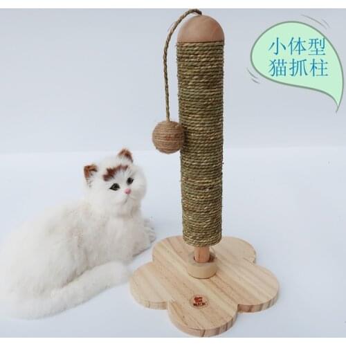 Cat Grabbing Pole Small Pet Kitten Kitten Toy Sisal Scratch Pad Cat Scratch Board Cat Tree Shelf Grinding Claw Cat Climbing Fram