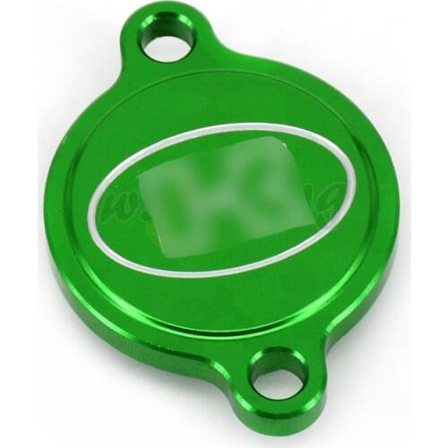 Motorcycle Oil Filter Cover Cap Billet For KAWASAKI KX250F KXF 250 F 05-16 05 06 07 08 09 10 11 12 13 14 15 16 Dirt Bike