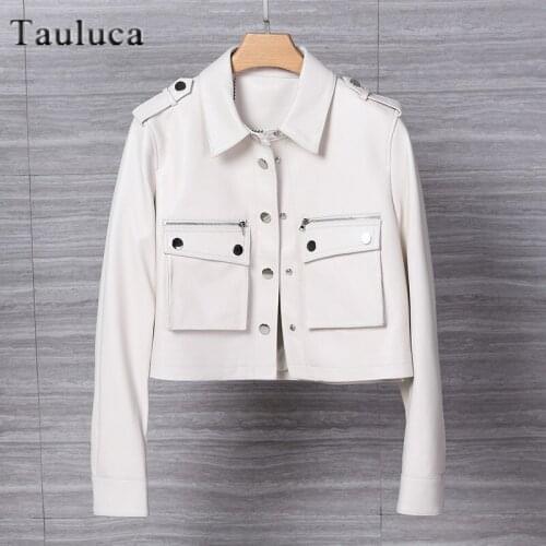 Korean Faux Leather Jacket Women Casual PU Motorcycle Short Jackets Female Streetwear Coat Chic 2021 New Spring Autumn Plus Size