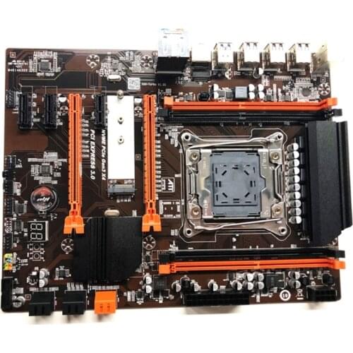 2011 V3 Computer Motherboard X99 ECC SATA 3.0 with M.2 NVME SSD USB 3.0 DDR4 Memory Supports 2678V3cpu