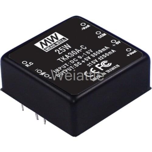 MEAN WELL original TKA30C-B 12V 310mA meanwell TKA30 12V 25W DC-DC Triple Output Converter