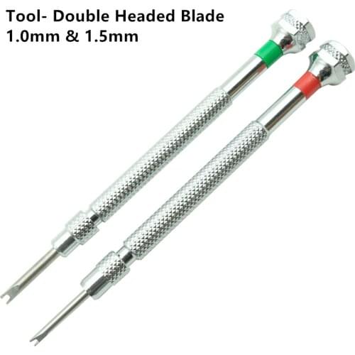 1pc 1.0mm 1.5mm Red H Screwdriver for Hublot Watch Strap Buckle V Remover U-type Screwdriver Special Repair Tool Accessories