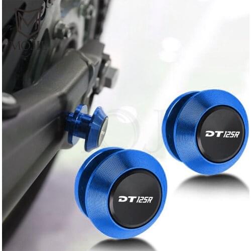 6MM Motorcycle Swingarm Sliders Spools Swingarm Stand Screws Protector For Yamaha DT125R DT125 DT 125 R RL RE RR 1988 1994-2007