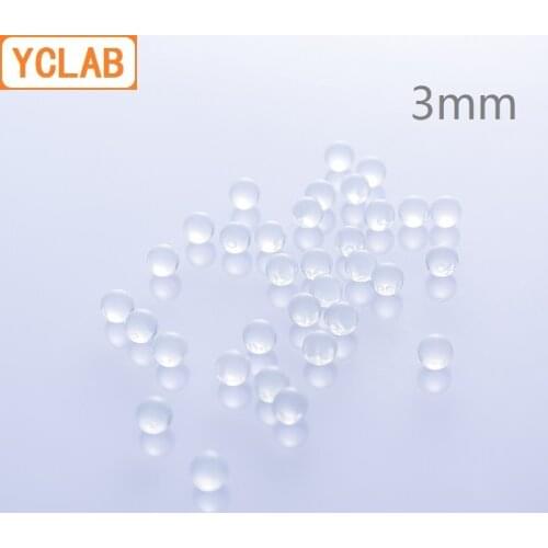 YCLAB 3mm Glass Ball Anti Splashing Liquid Heating Shock Boiling Ornament Crystal Transparent 300 Balls Per Bag
