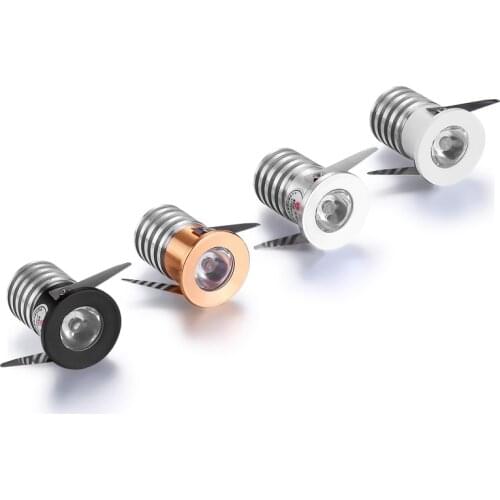 Super small pollex LED Downlight Ressessed in LED Spot light 1W 3W 220V For indoor Store counter Home kitchen Lighting