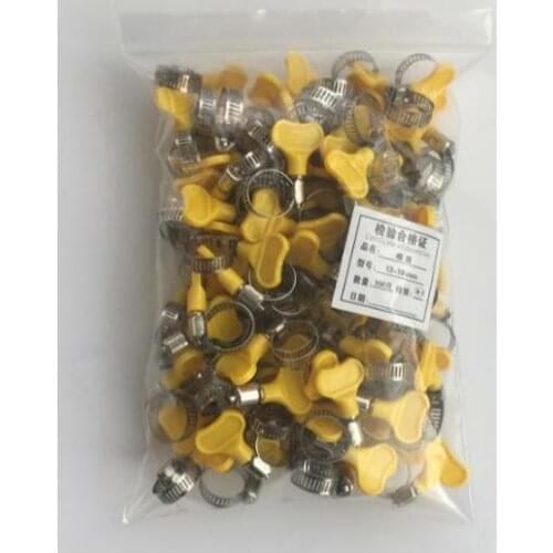 13-19mm Gas Water Heater Parts LPG or LNG hose clamp with plastic handle 100pcs/bag