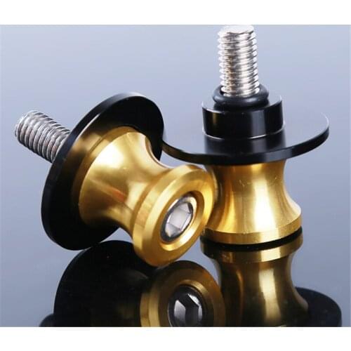 2 Pcs 8mm High Quality Aluminum Alloy Motorcycle Oscillating Arm Slider Coils Sliders Screw
