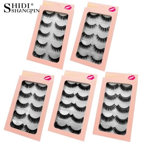 3/5 Pairs 3D Mink Lashes Soft Natural Long False Eyelashes Fluffy Soft Wispy Reusable Eyelash Faux Makeup Extension Tools
