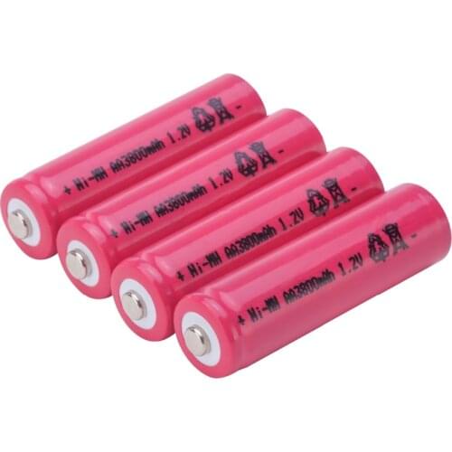 AA 3800mAh 1.2V Battery Ni-MH Rechargeable Battery for Toy Remote Control Flashlight Watch MP3 Player Replace Ni-Mh AA Battery