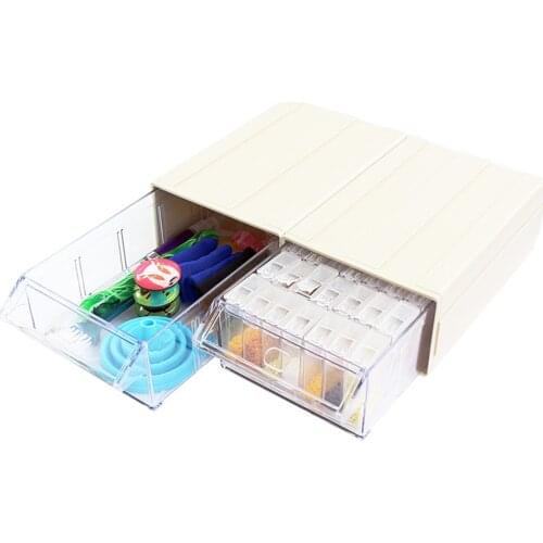 35 Slots Acrylic Storage Box Diamond Painting Kits Nail Art Rhinestone Tools Beads Storage Box Case Organizer Case