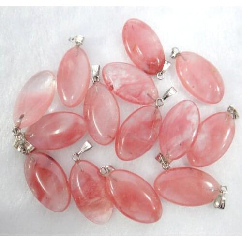 Natural Stone Opal Turquoises Quartz Crystal aventurine Horse Eye pendant for diy Jewelry making necklace Accessories50pcs A1